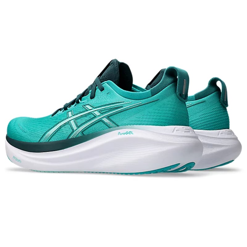 حذاء Asics Gel-Nimbus 27 Wave باللون الأزرق المخضر والأخضر الساكسوني
