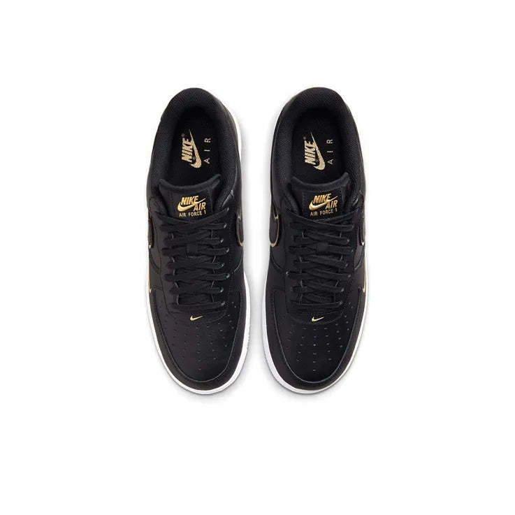حذاء Nike Air Force 1' 07 LV8 Low باللون الأسود المعدني الذهبي