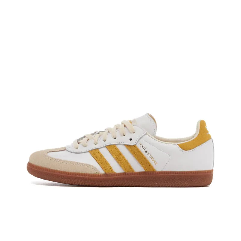 رياضي وغني x Adidas Samba OG White Bold Gold