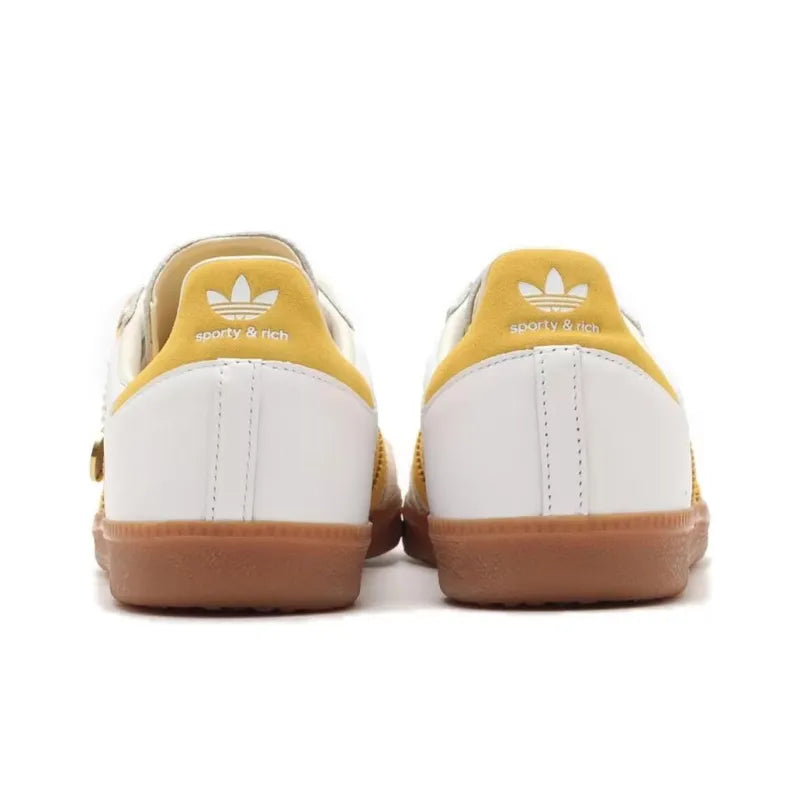 رياضي وغني x Adidas Samba OG White Bold Gold