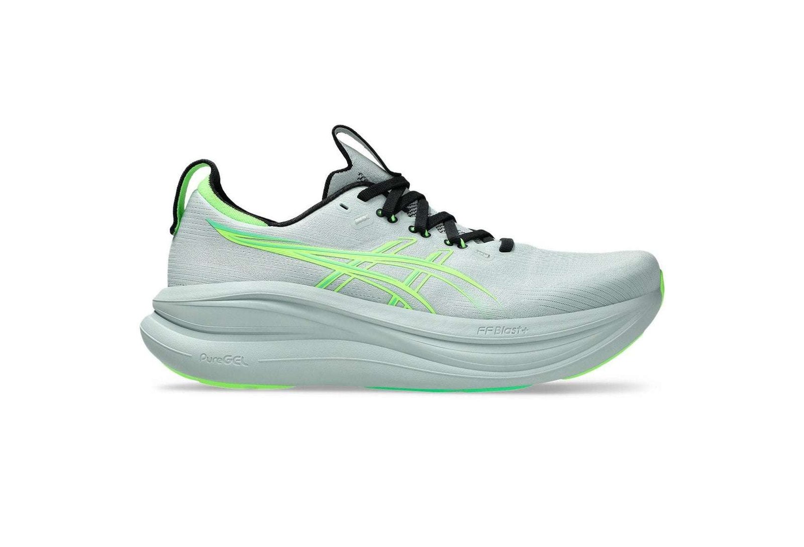 1011c127-400-2.jpg Asics Gel-Nimbus 28 Cold Moss & Illuminate Green - Image 1