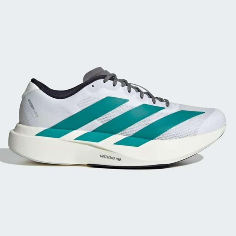Adidas-Adizero-Evo-SL-Cloud-White-Pure-Teal.jpg Adidas Adizero Evo SL Cloud White & Pure Teal - Image 1